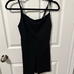Wilfred Black Romper with Spaghetti Straps